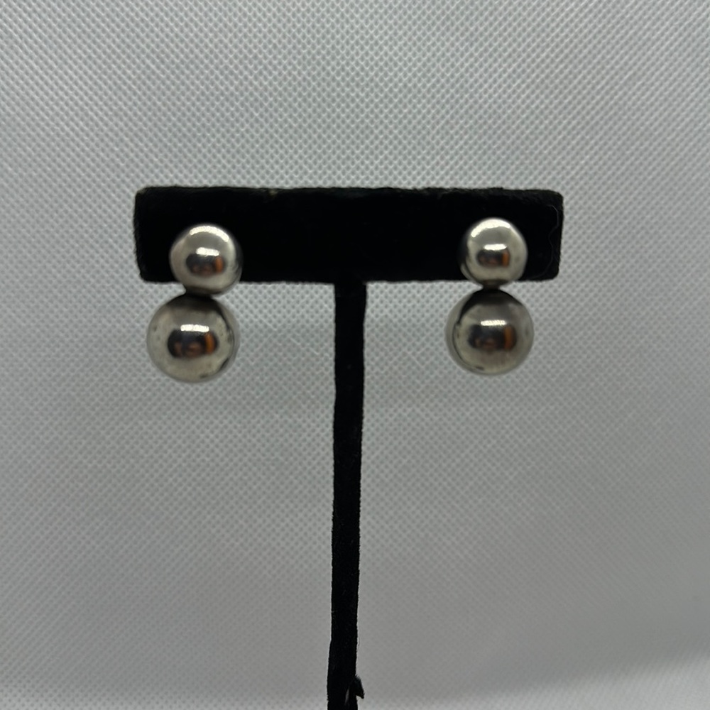 925 Sterling Silver Dangling Ball Earrings